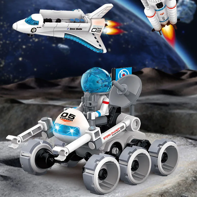 

Конструктор ZGY «аэрокосмический астронавт», обучающая модель, блоки «сделай сам» для авиакосмической техники, Космический Шаттл, игрушки