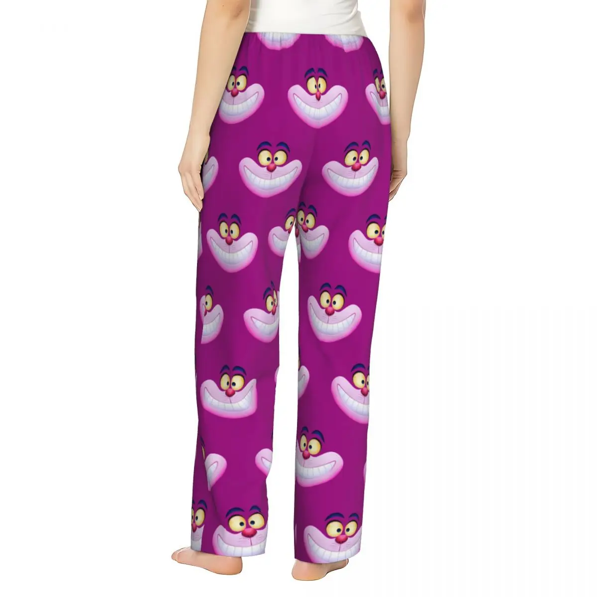 Штаны с улыбающимися надписями на заказ женская одежда для сна эластичный пояс