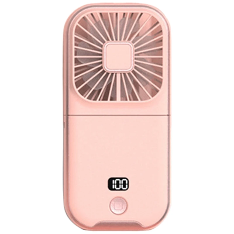 

Foldable Mini Fan With Rechargeable Mobile Power Handheld Fan With Mobile Phone Holder