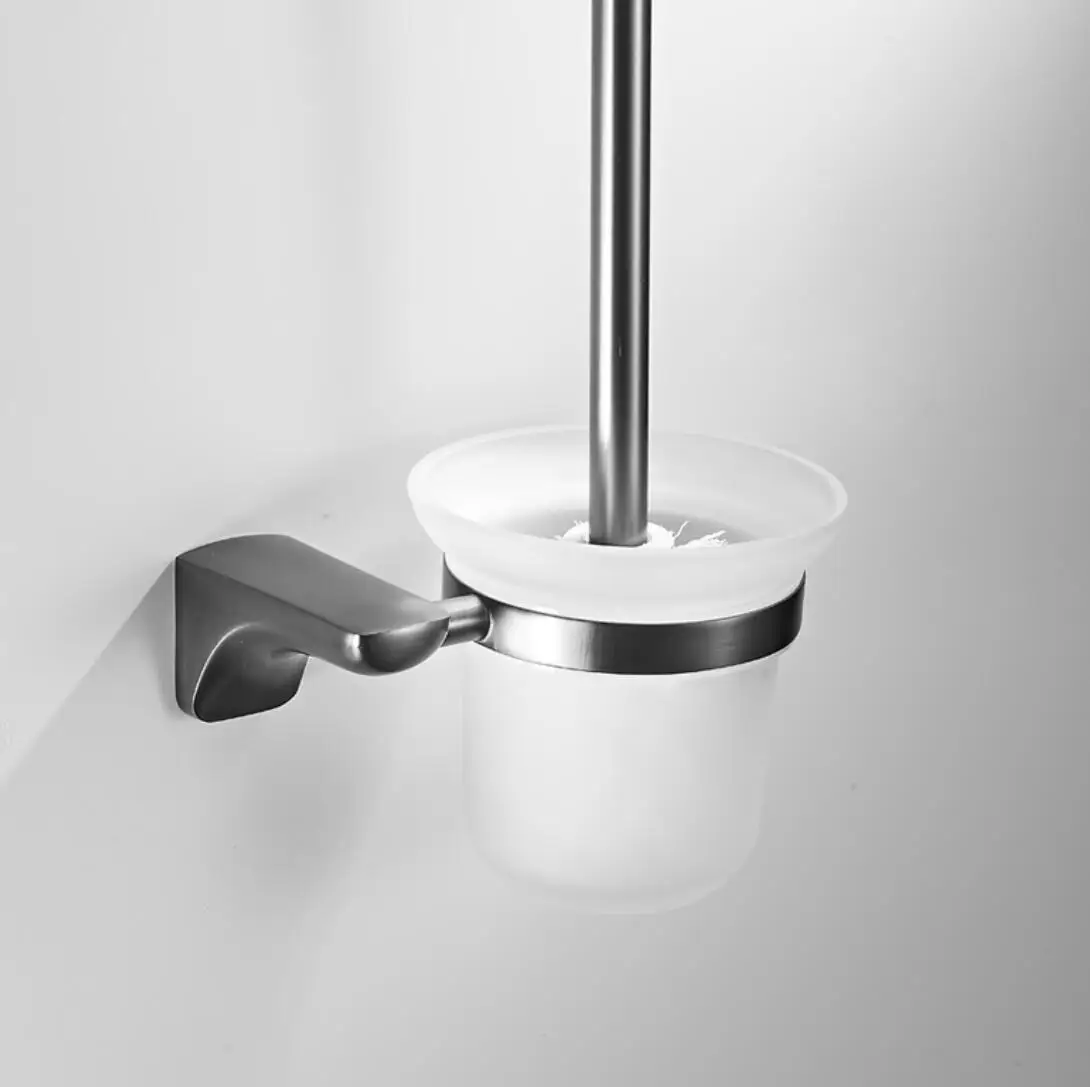 Роскошный серый комплект из 6 предметов аксессуаров для ванной комнаты набор