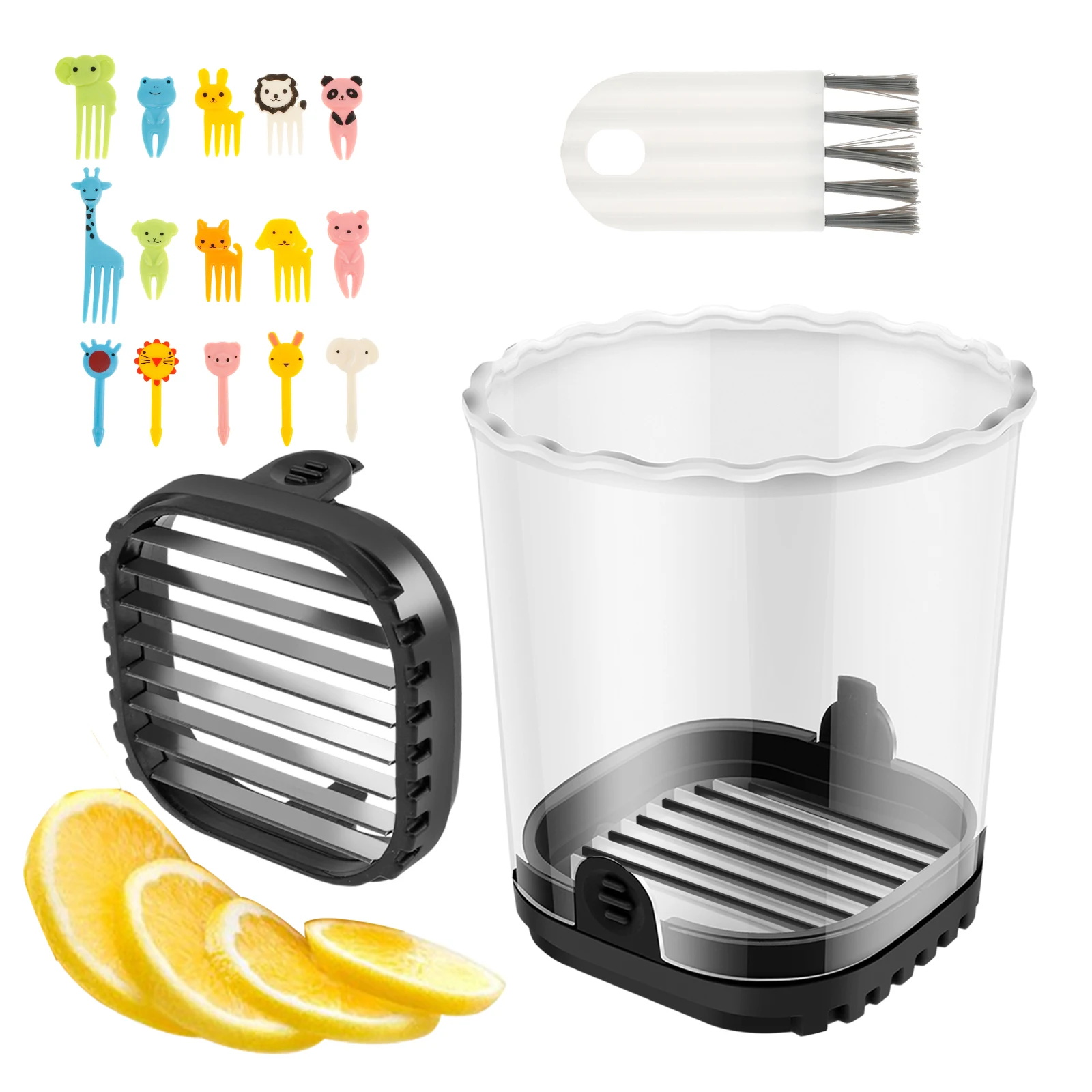 Портативная Многофункциональная Фрукторезка Креативный Нож С Тарелкой Для