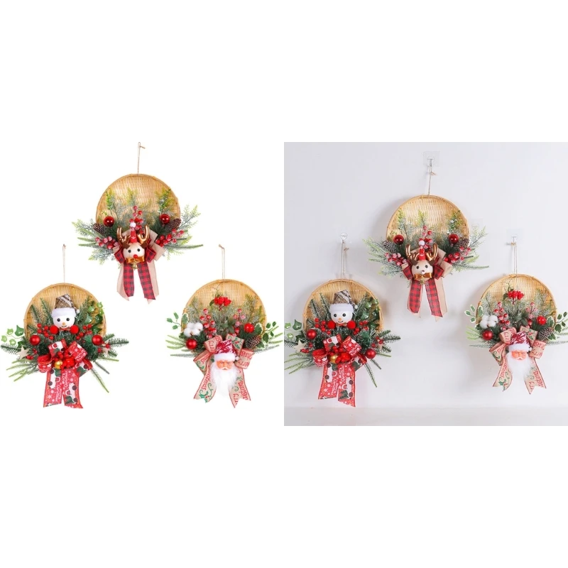 

Adorable Santa Christmas Wreath Enhance the Holiday Indoors and Outdoors