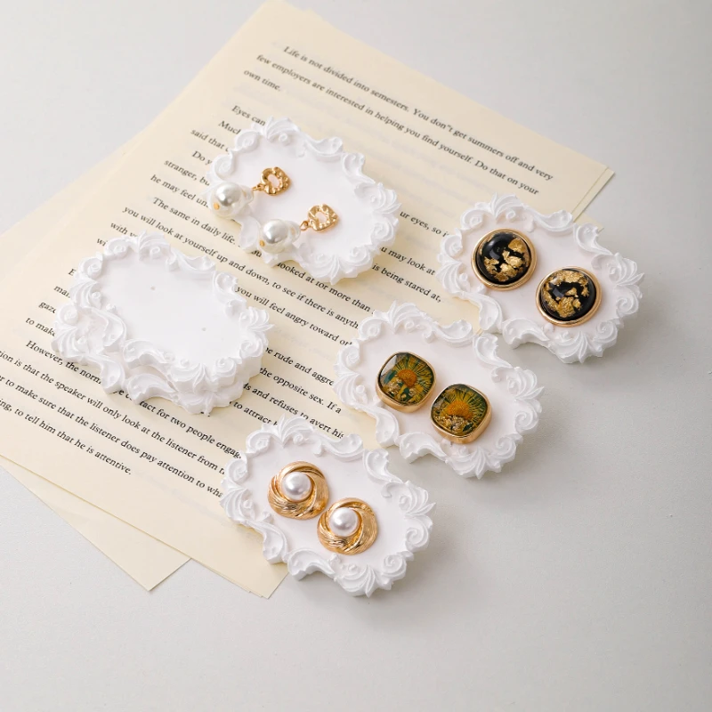 Европейские штукатурные серьги-гвоздики витрина для карт украшение реквизит