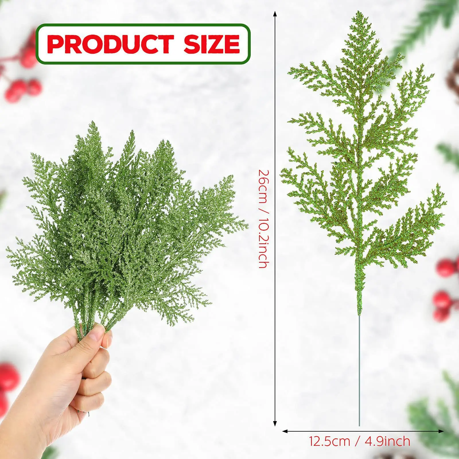 

Золотая новогодняя гирлянда из искусственных еловых веток