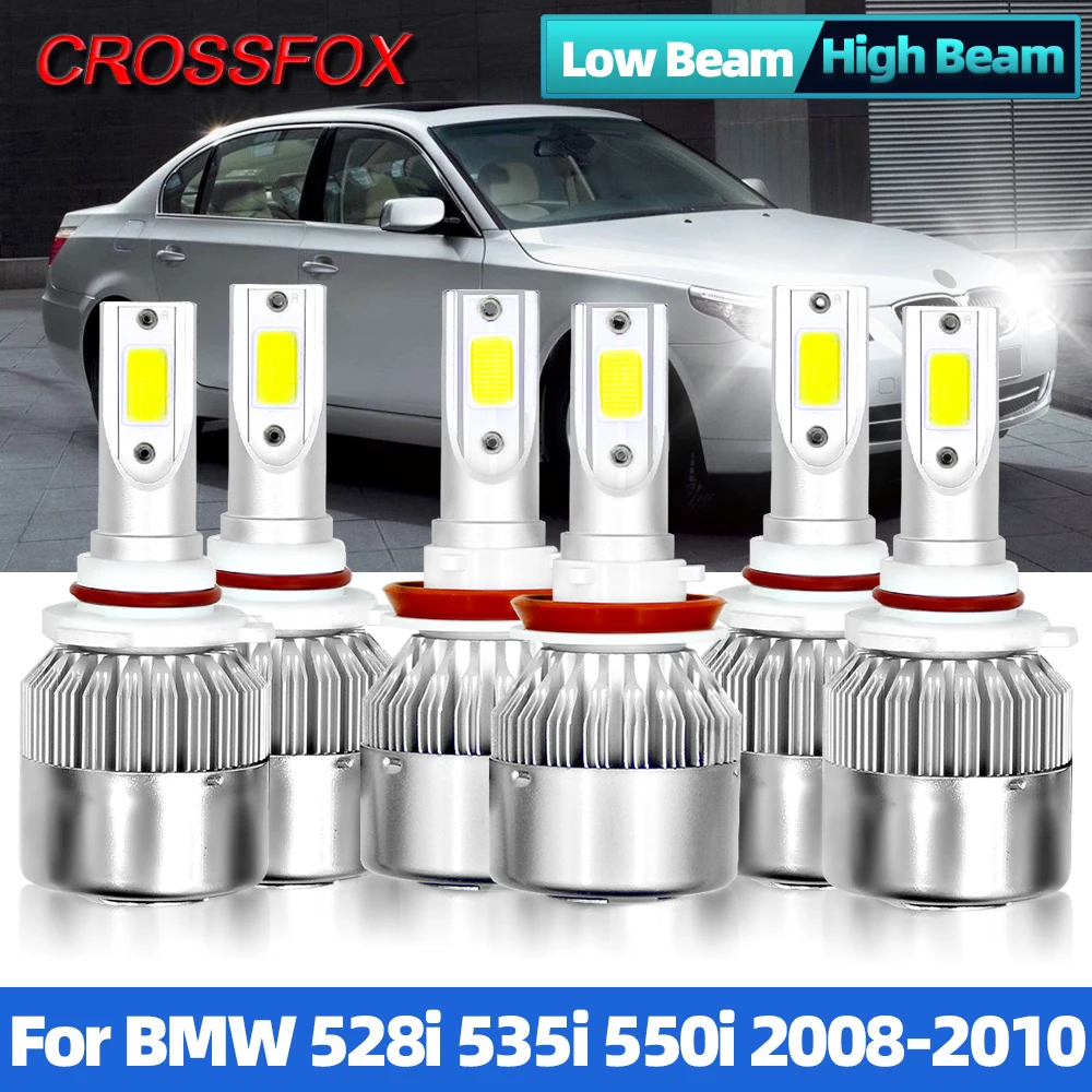 

High Power H7 Led Headlight Canbus 90W 12000LM H11 Auto Fog Light Headlamp Turbo Led Car Lamp For BMW 528i 535i 550i 2008-2010