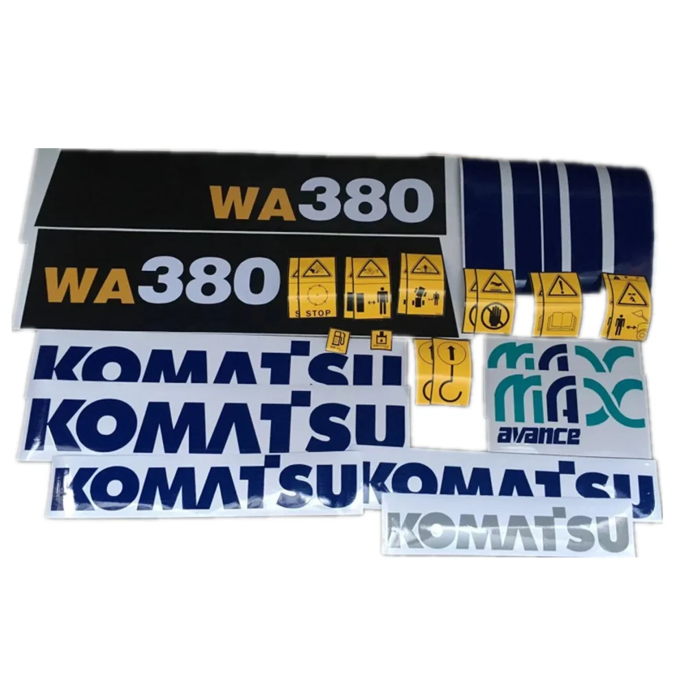 For Komatsu WA380-3/380-6/470/470-6/320/500 Loader Parts Whole Vehicle Sticker Vehicle Label Model Decal Warning Sticker