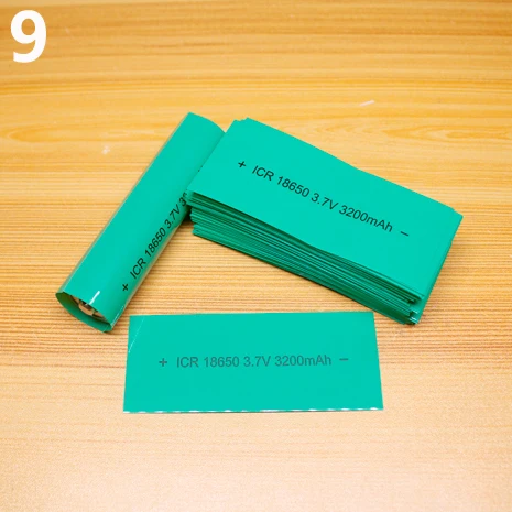 100 шт./лот, литиевая батарея, ПВХ термоусадочная пленка для батареи, 18650, термоусадочная пленка для батареи, упаковочная кожаная изоляционная упаковочная пленка
