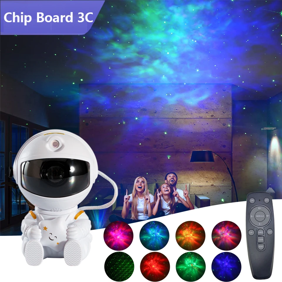 

16Pcs Astronaut Galaxy Projector Night Light Gift Starry Sky Star USB Led Bedroom Night Lamp Child Decoration Remote Control