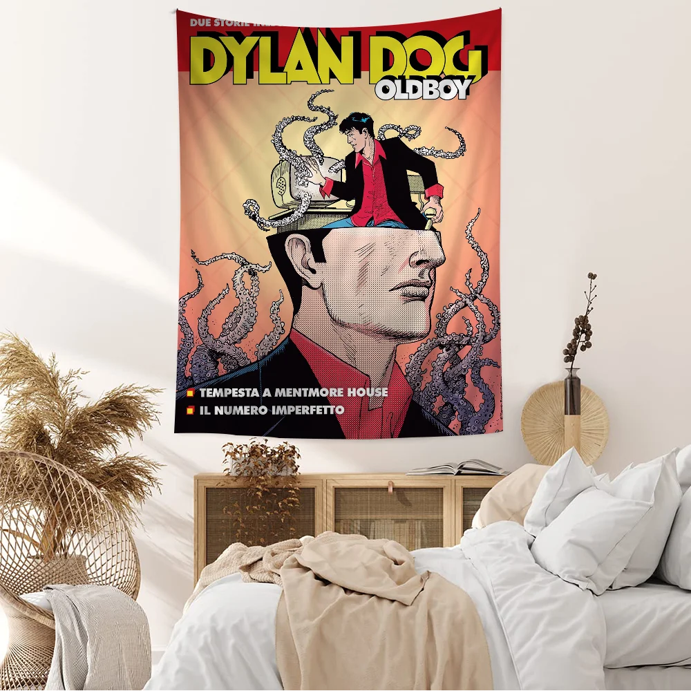 D-Dylan D-Dog большой настенный гобелен с принтом подвесной Таро хиппи настенные