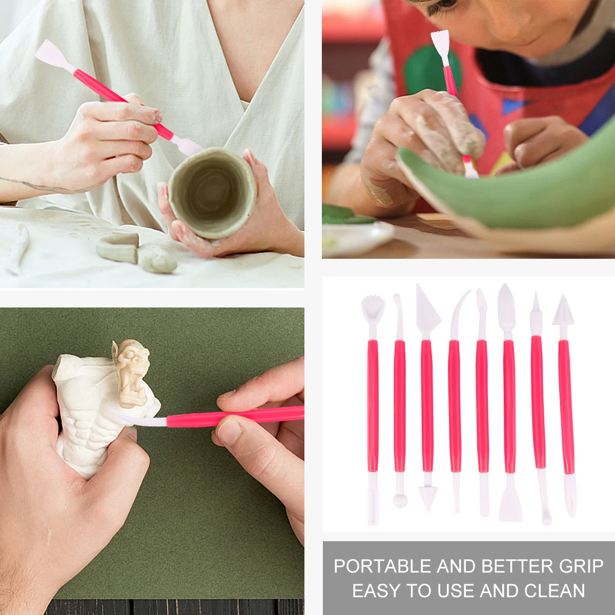 3 компл./умные инструменты для лепки из глины керамическая скульптура живопись