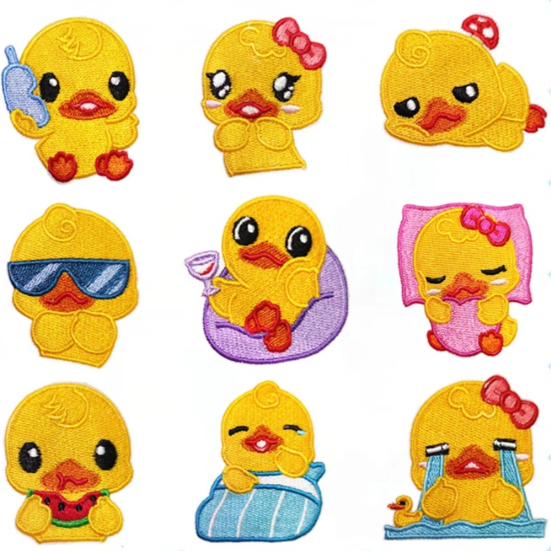 

30pcs/Lot Stick-on Luxury Anime Duckling Fashion Embroidery Patch Shirt Bag Kid Clothing Decoration Accessory Craft Diy Applique