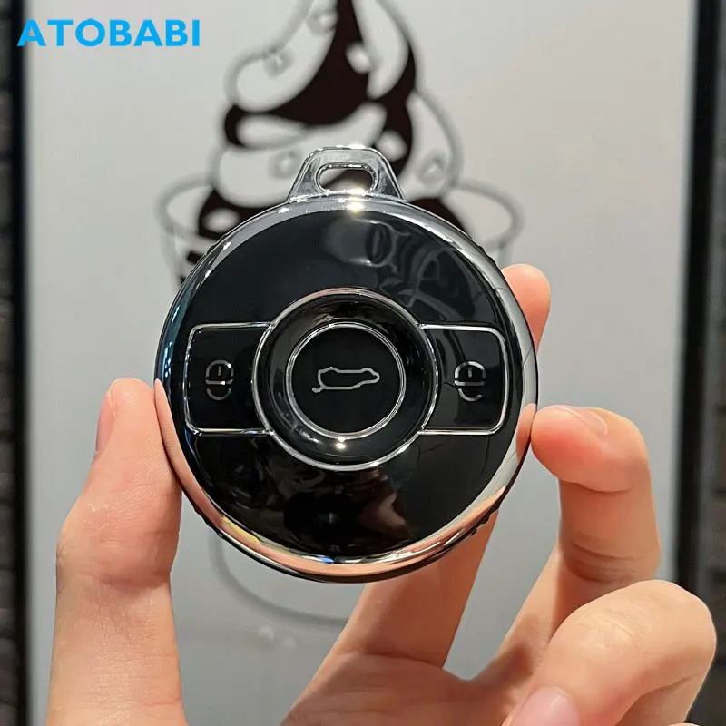 Чехол для автомобильного ключа из ТПУ Mercedes Benz 2022 2023 Смарт двух и четырех пультов