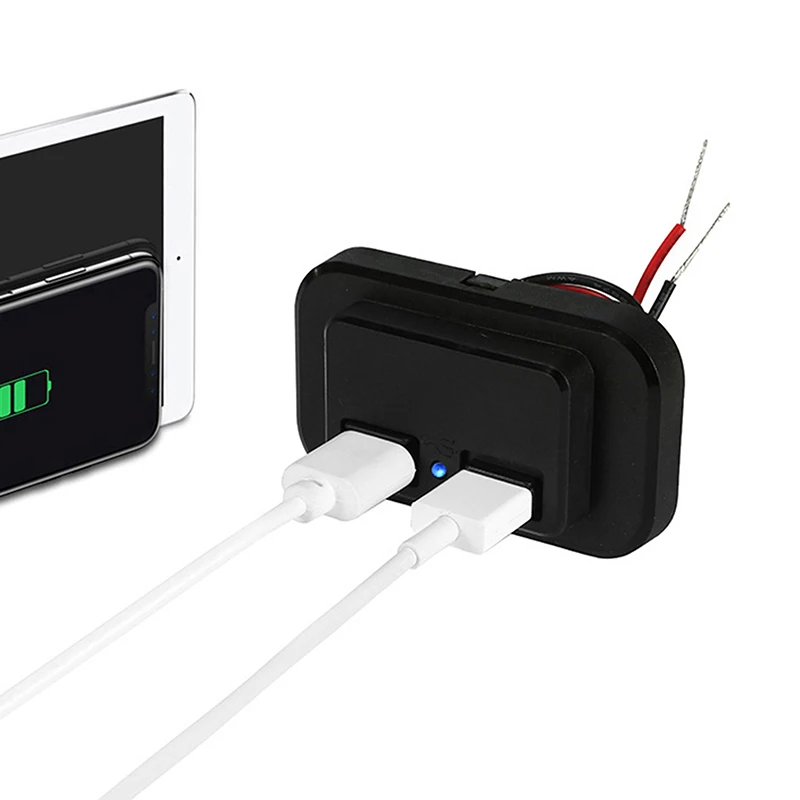 

Camper Modification Charger DC5V/3.1A 12V Dual USB Ports Charge Socket Accessories For RV Motorhome Camping Caravan Bus Marine