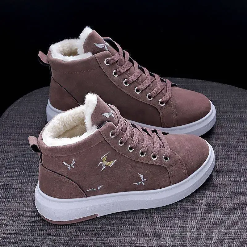 Женские ботинки с плюшевой подкладкой цвет в ассортименте