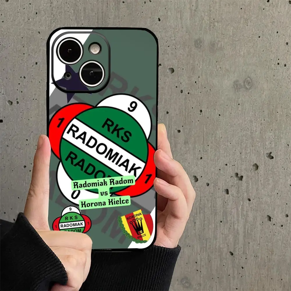 Фото Модный чехол Radomiak Radom для iPhone 17 16 15 14 13 12 Plus Mini Pro Max, мягкий черный противоударный чехол №2
