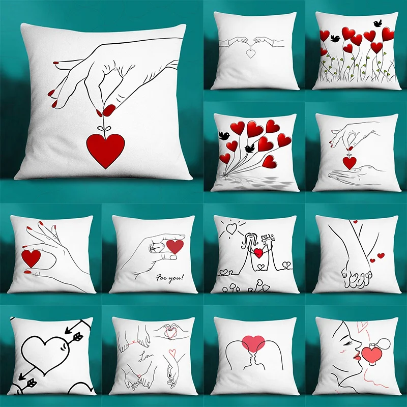 

45x45cm Polyester Fashion Classic Square Pillowcase Living Room Sofa Cushion Cover Waist Pad Home Decor