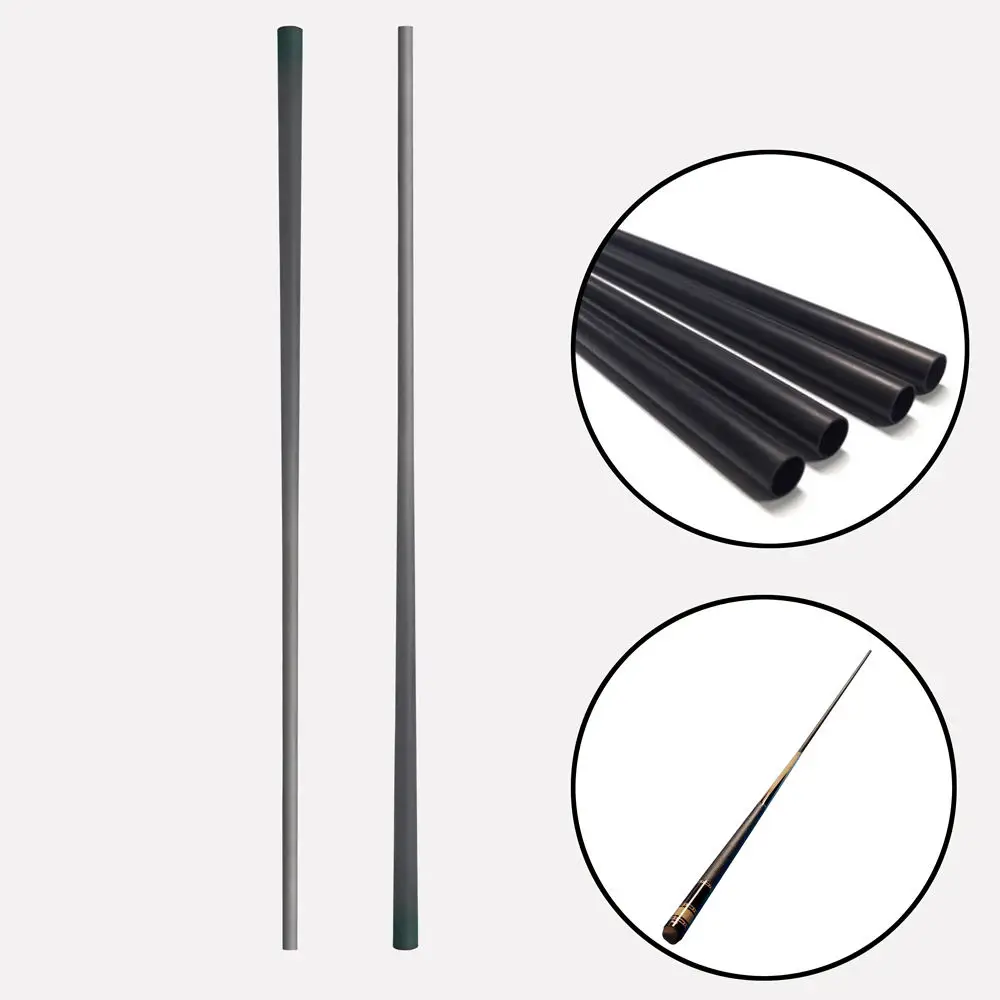 Front Part for Billiard Carbon Fiber Pool Cue Shaft Customized carbon fiber Punch Cue Snooker 1/2 Split Cue Black Pool Cue Shaft