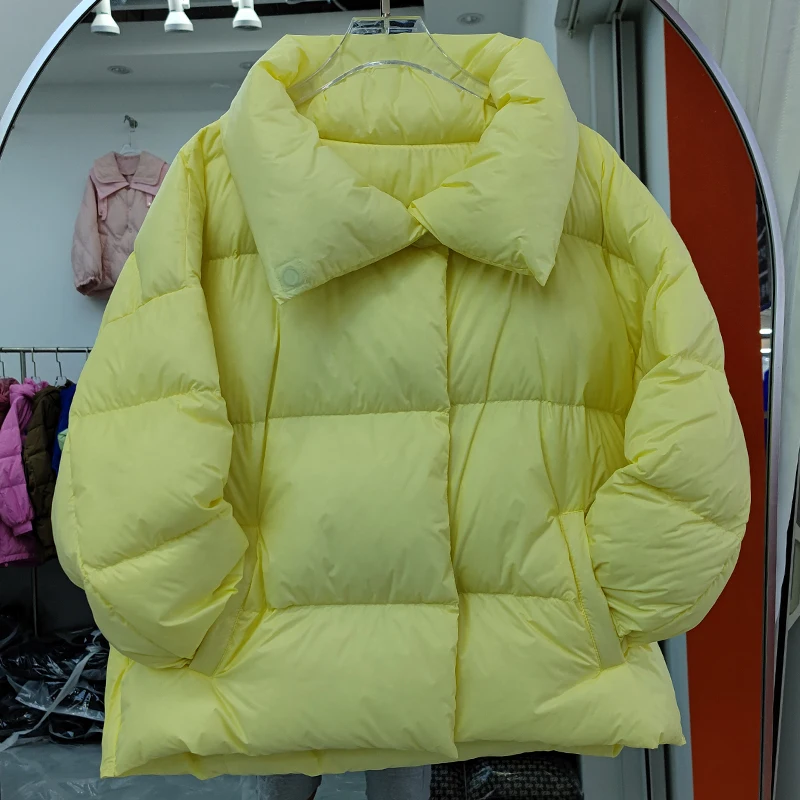 New Women Down Jacket Casual Style Autumn Winter White Duck Down Coats And Parkas Female Outwear