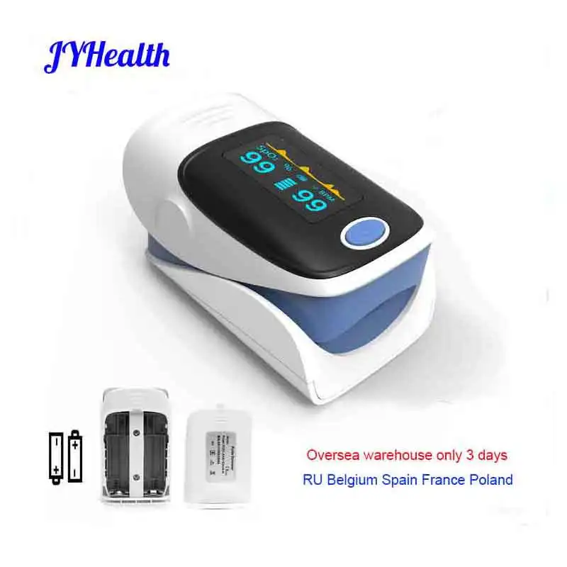 

JYHealth Digital finger pulse oximeter OLED medical pulsioximetro SPO2 PI Blood Oxygen health alarm Fingertip oximetro de dedo