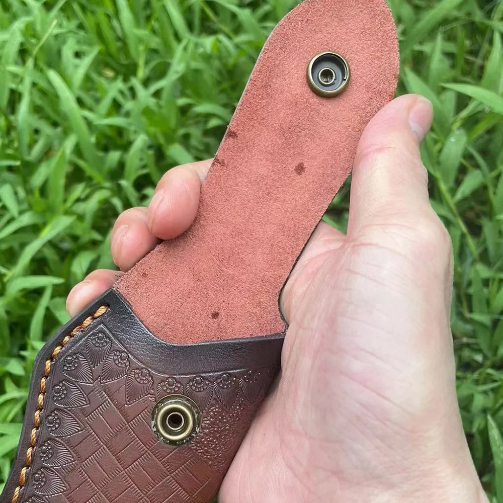 Складной нож 15 см кожаный инструмент для кемпинга на открытом воздухе аксессуары