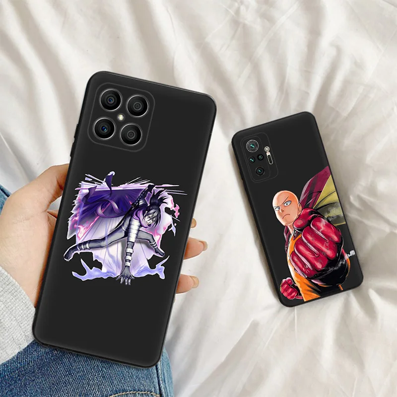 Силиконовый черный чехол для телефона Honor x8b Magic5 x9 x7 b x6 x8 a 90 70 8x One Punch Man Fubuki Pixel 6a 7a 8a