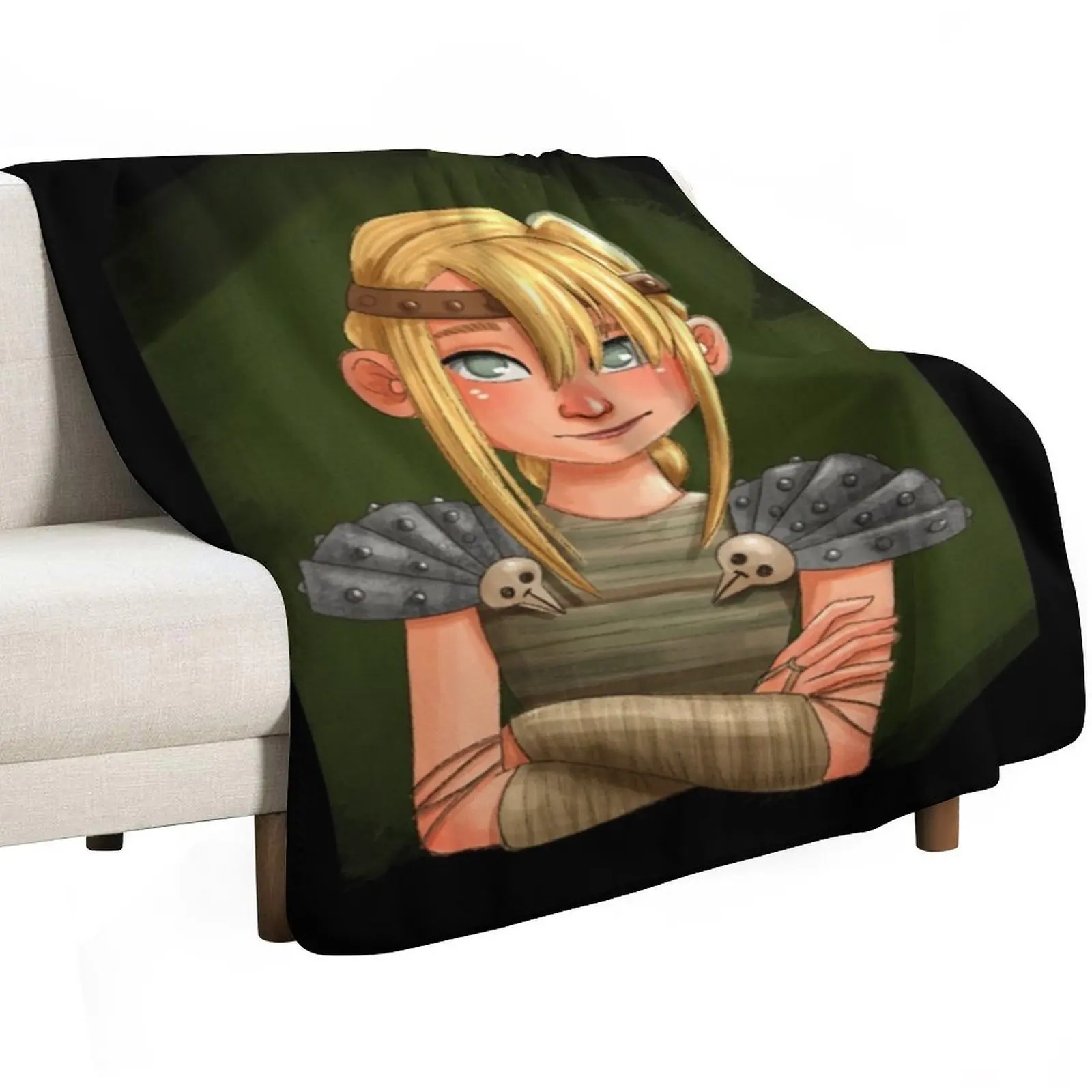 Фото Плед Astrid HTTYD, персонализированный подарок, дизайнерские пледы для диванов, мягкие пледы, милые декоративные покрывала для кроватей. №2