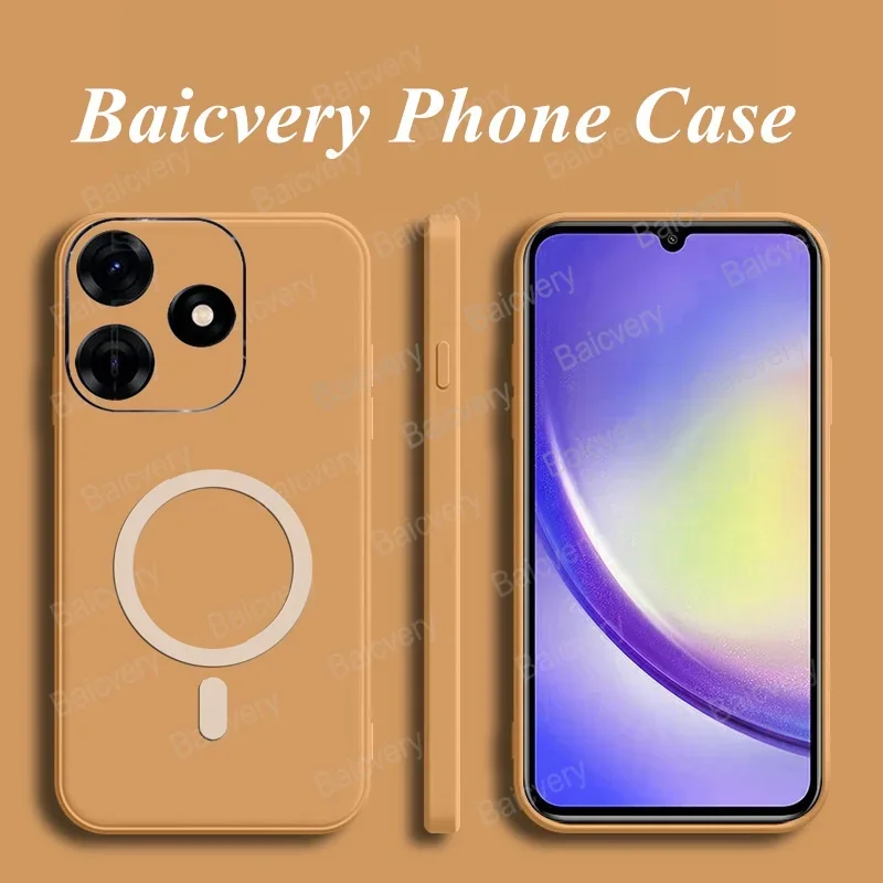 Для Tecno Spark 10C KI5k KI5m 10 4G Spark10 KI5q Беспроводная зарядка для телефона бампер