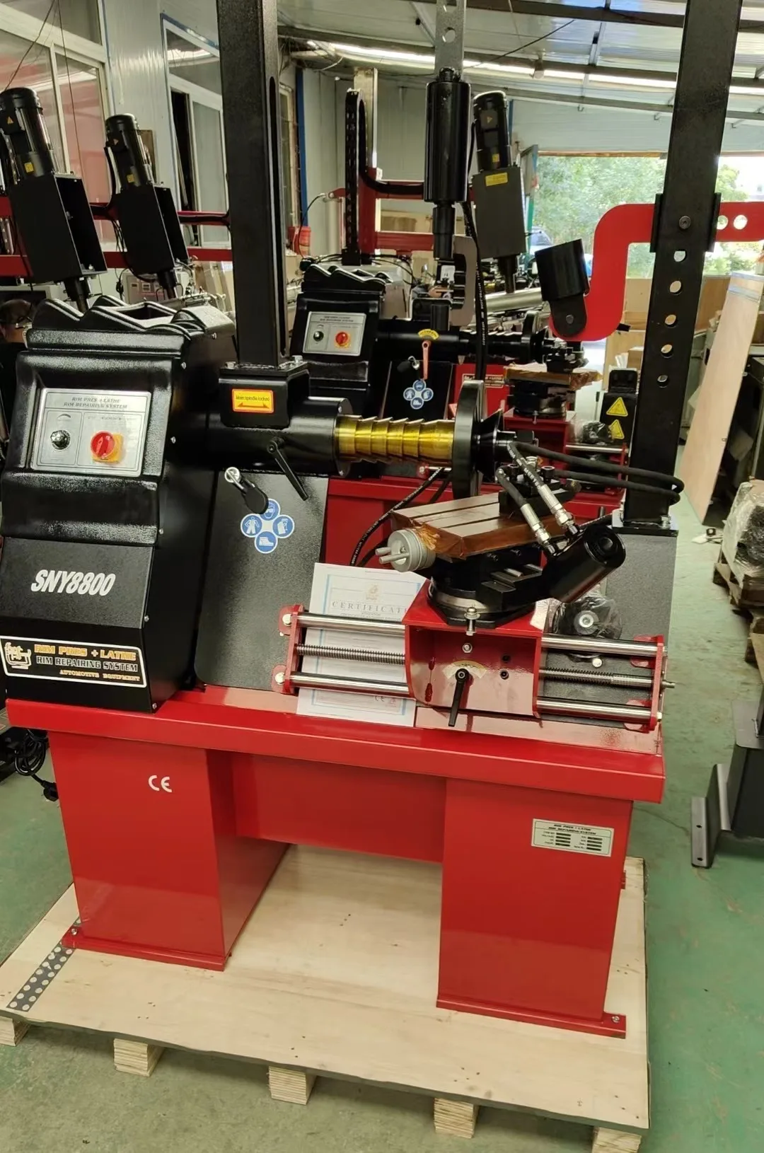 HC-895 Автоматическая машина для выпрямления обода с краном Ремонт Токарный станок