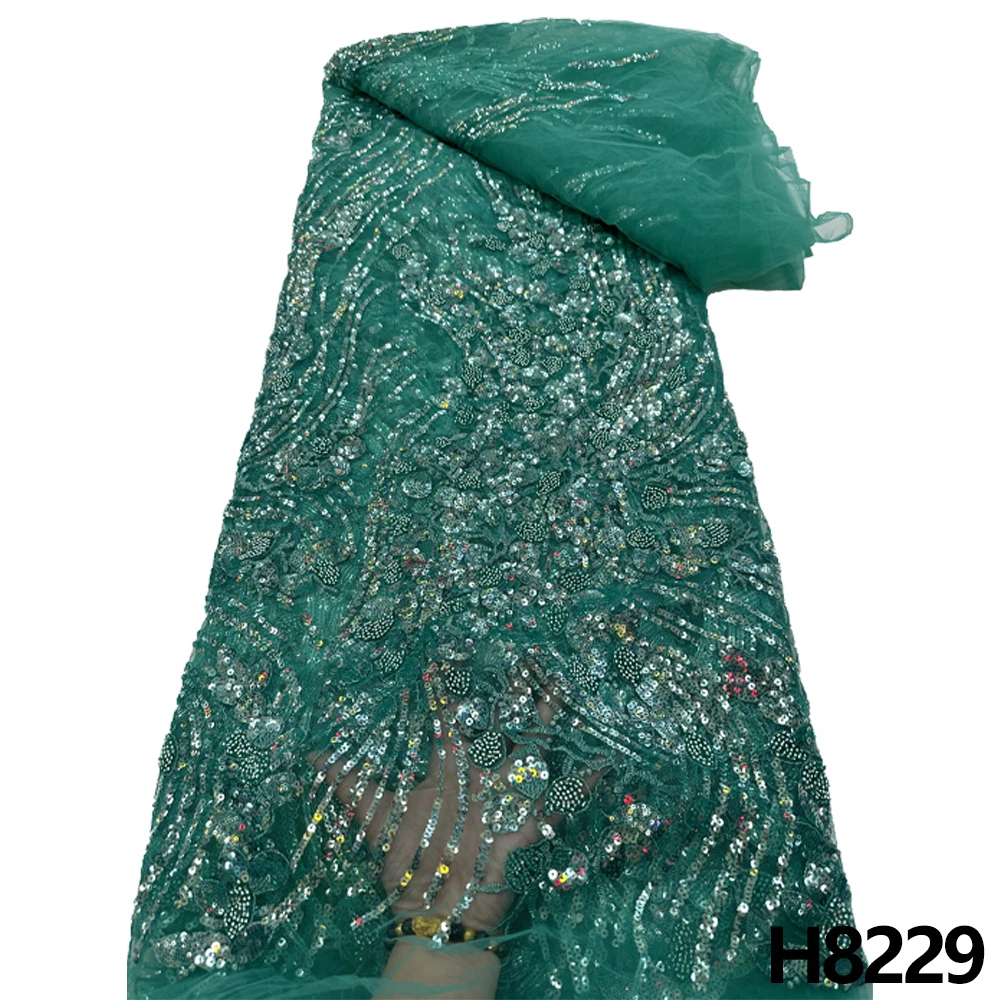 HFX последние африканские блестки, бусины, кружевная ткань 2023, Высококачественный кружевной материал, французские нигерийские кружевные ткани