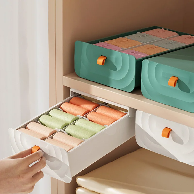 

Wall Mounted Underwear Storage Box Panties Bra Socks Drawer Organizer Bedroom Closet Organizer Wardrobe Clothes Storage Boxes