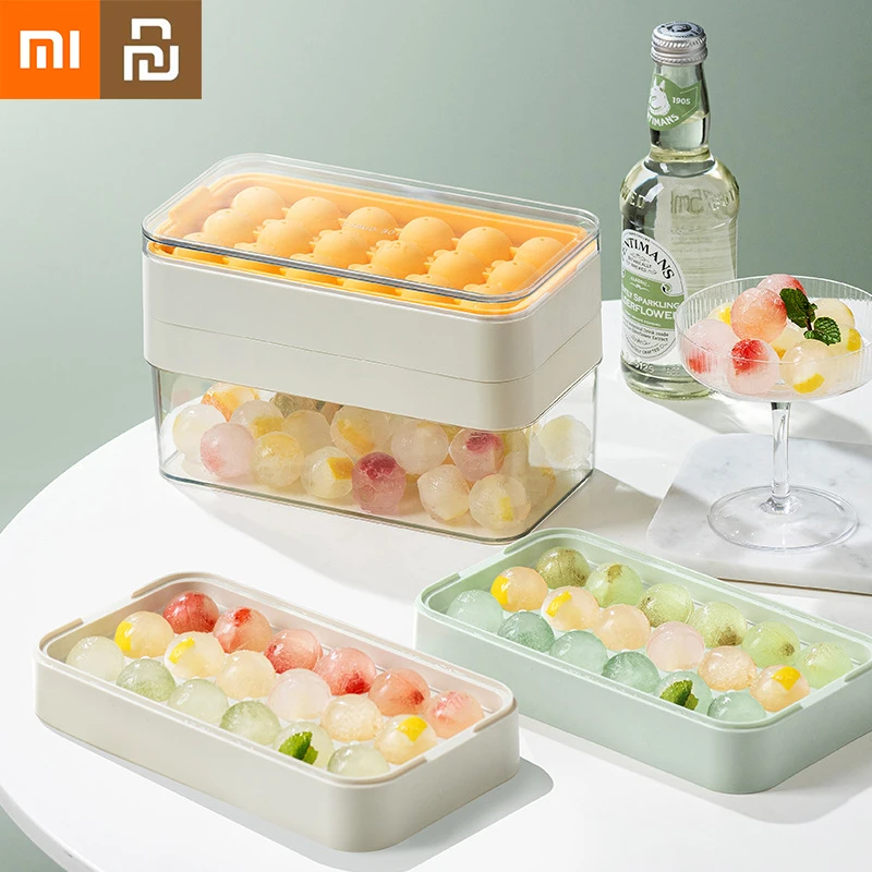 

Xiaomi Youpin форма для льда Бытовая быстрозамороженная коробка для льда пищевой силикон форма для льда Пылезащитная герметичная коробка для хра...