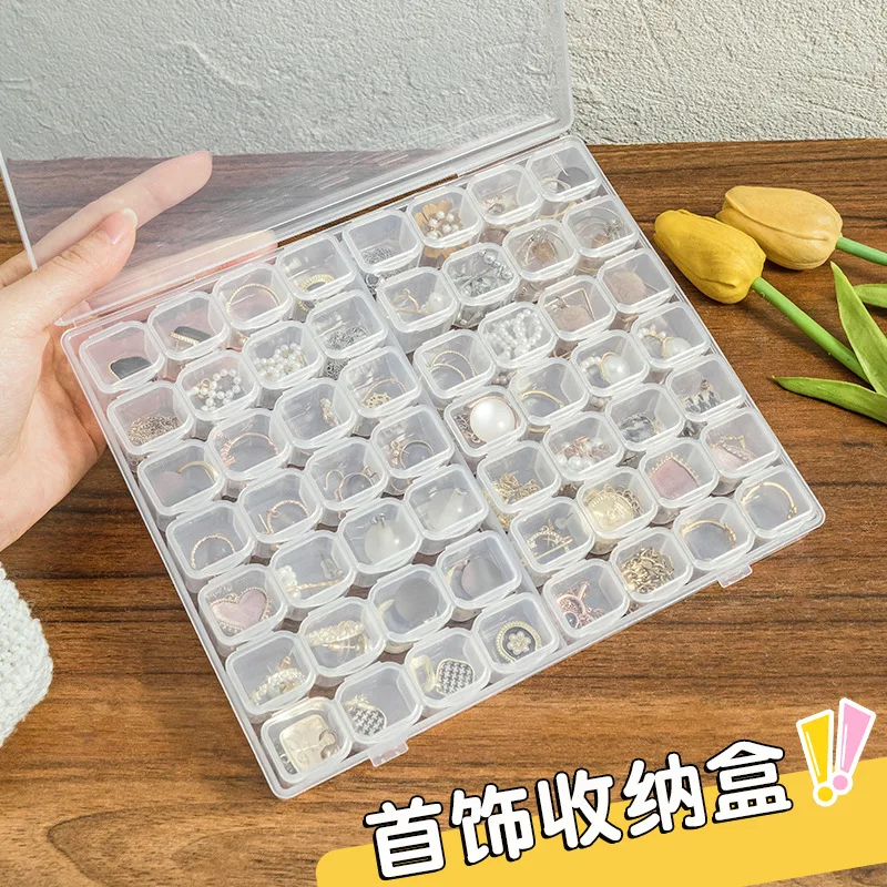 

Portable Transparent Jewelry Box, Earring Necklace, Earring Plate Storage Box, Small and Exquisite Earrings, Anti Oxidation Box