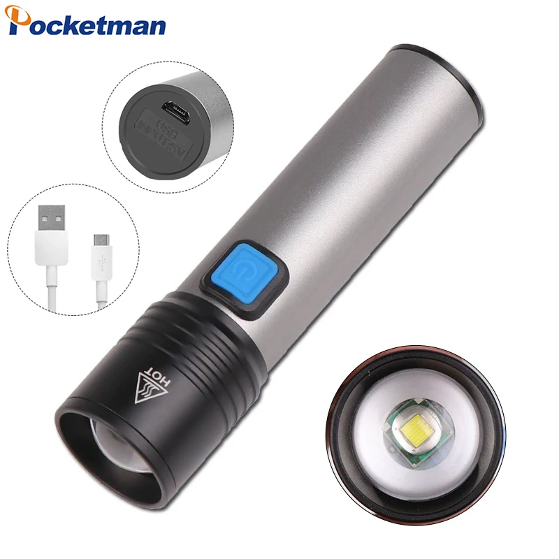 

Перезаряжаемый алюминиевый фонарик 4 режима