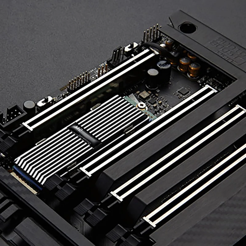 M.2 SSD Heatsink Cooler 2280 Solid State Hard drive Aluminum Cooling Thermal Pad NVME NGFF Radiator Red | Компьютеры и офис