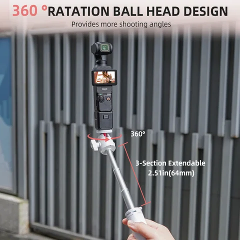 Мини-штатив TENENELE белый для GoPro/Insta360