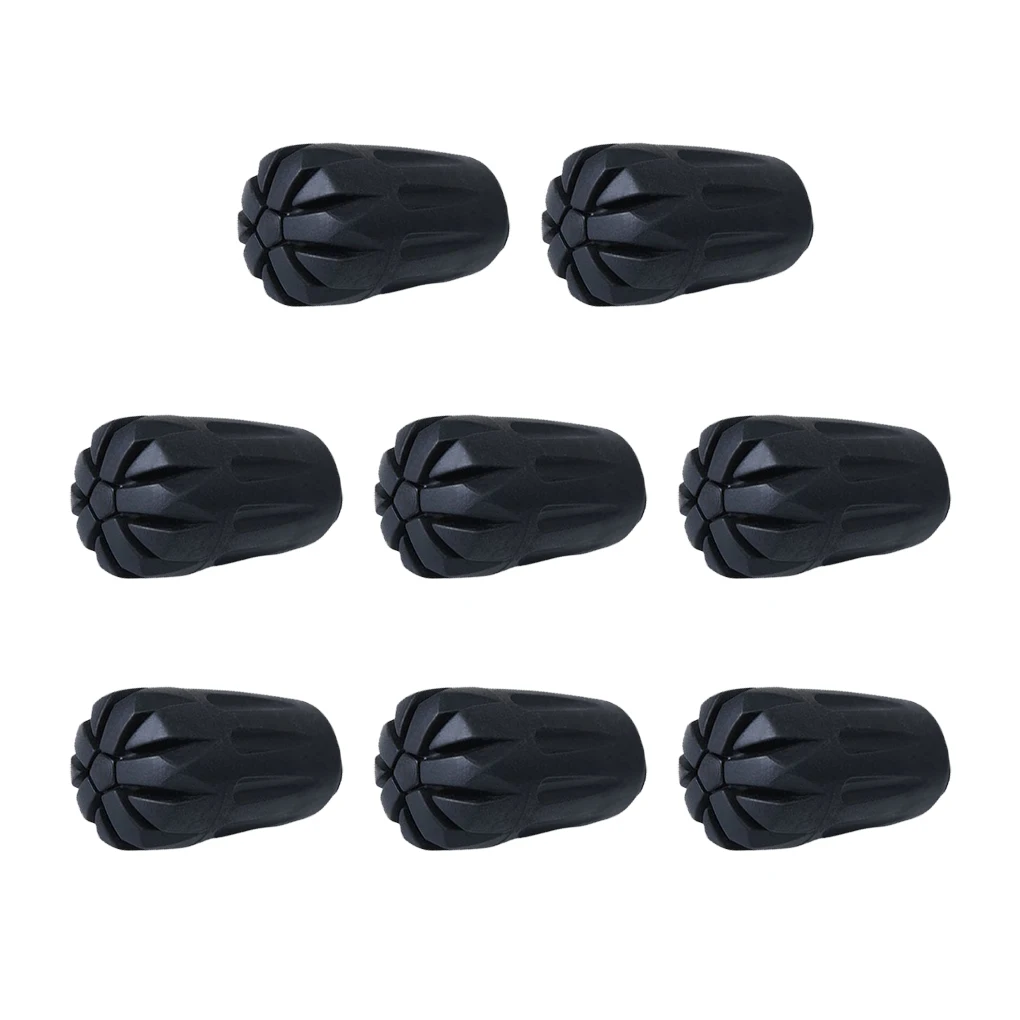 

8Pcs Rubber Tips Cover Lightweight Anti-skidding Hiking Pole Replacement