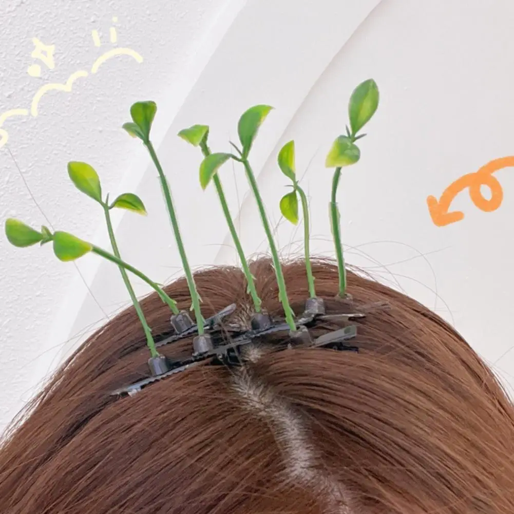 

Hairpin Fashion Anti-deform Attractive Kids Girls Women Bean Sprout Hairpin Barrette for Daily Wear Hair Pin Hair Clip