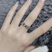 popular men finger ring personality sturdy rough splicing irregular shape male party finger ring men ring party ring