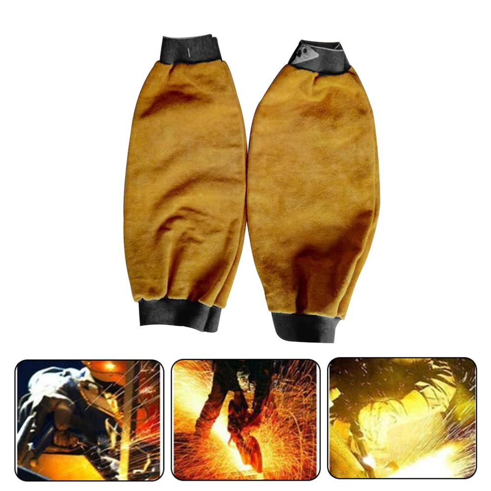 

1 Pair Welder Sleeves Welding Arm Protective Sleeves Heavy Duty Gardening Welding Sleeves Working Cut Resistant Heat Protection