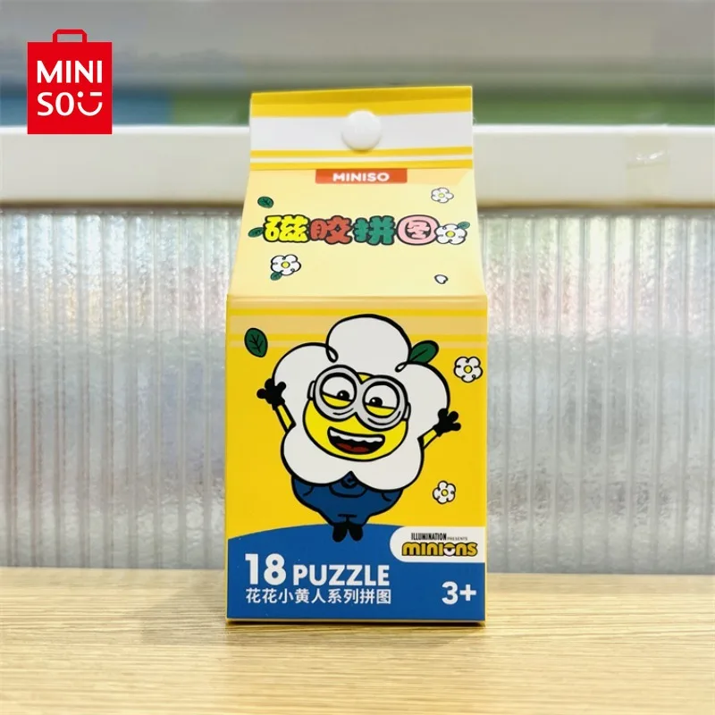 Оригинальный Миньон MINISO с цветочным рисунком симпатичная магнитная головоломка