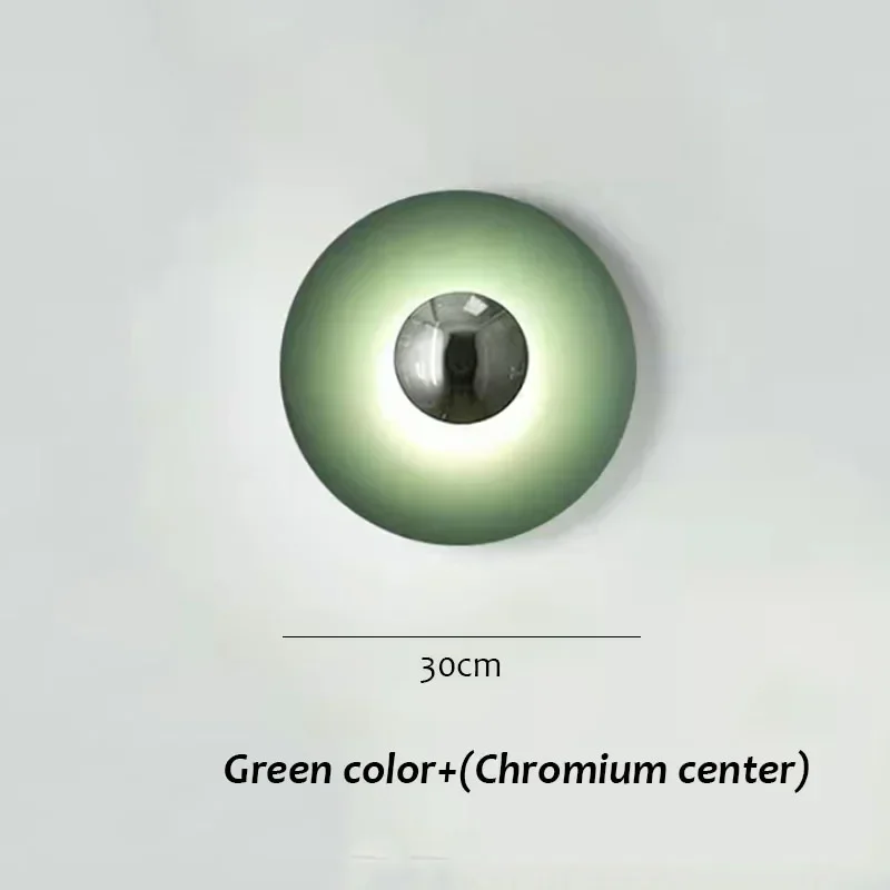 

Круглый настенный светильник для гостиной, прикроватный светодиодный светильник для спальни, лофта, скандинавского лаоса, дизайнерский домашний декор, ночное освещение