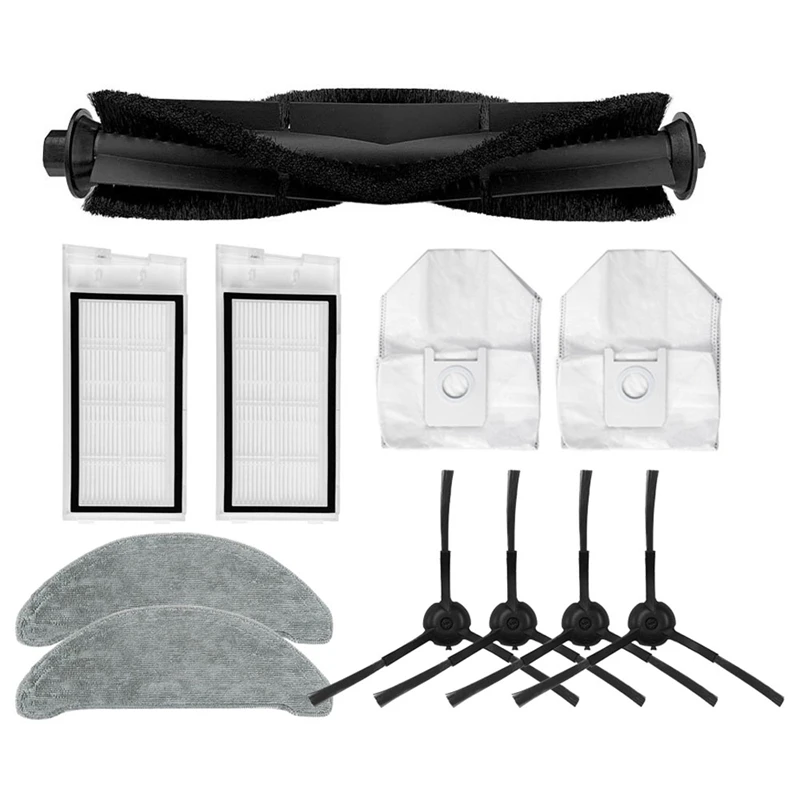 

AD-Replacement Spare Parts for Roidmi Eve Plus Dust Bag Corner Brush Mop Cloth Robot Vacuum Cleaner Accessories Consumable