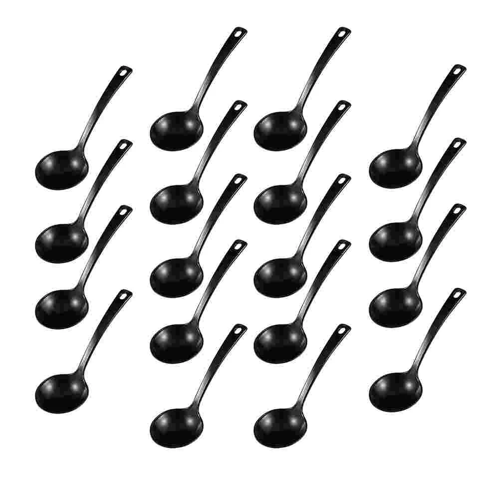 

18pcs Soup Ladle Multi-purpose Spoons Simple Soup Spoon Rice Spoon Take-out Spoons