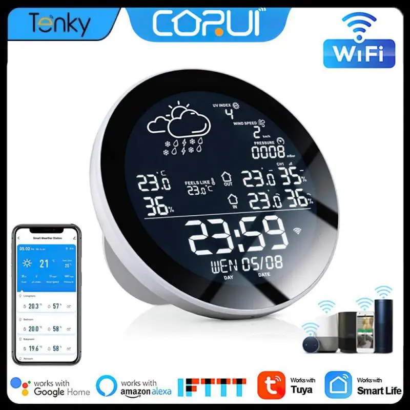 Умная метеостанция с термометром гигрометром и календарем