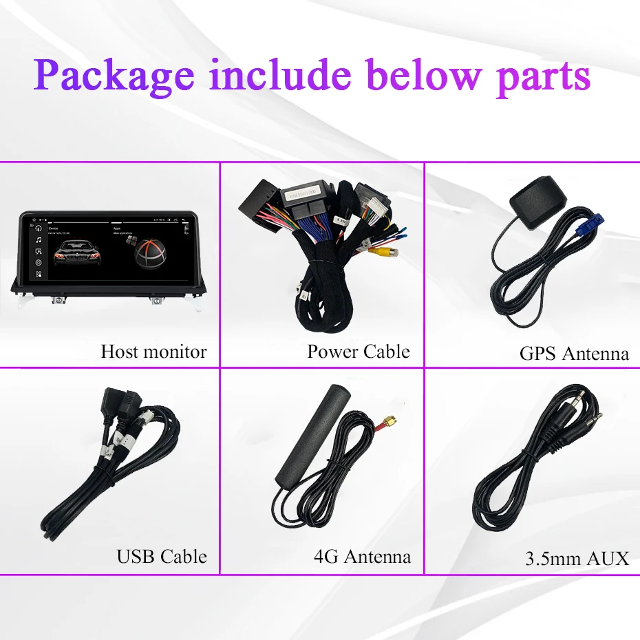 WONDEFOO Android 12 автомобильный радиоприемник 8G 256G интеллектуальная система для BMW X5/X6