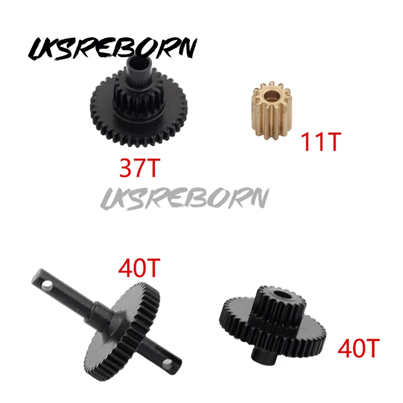 

Steel Gearbox Transmission Gear Set 16.6:1 Reduction Ratio 9776 for TRX4M 1/18 RC Crawler Car Upgrade Parts