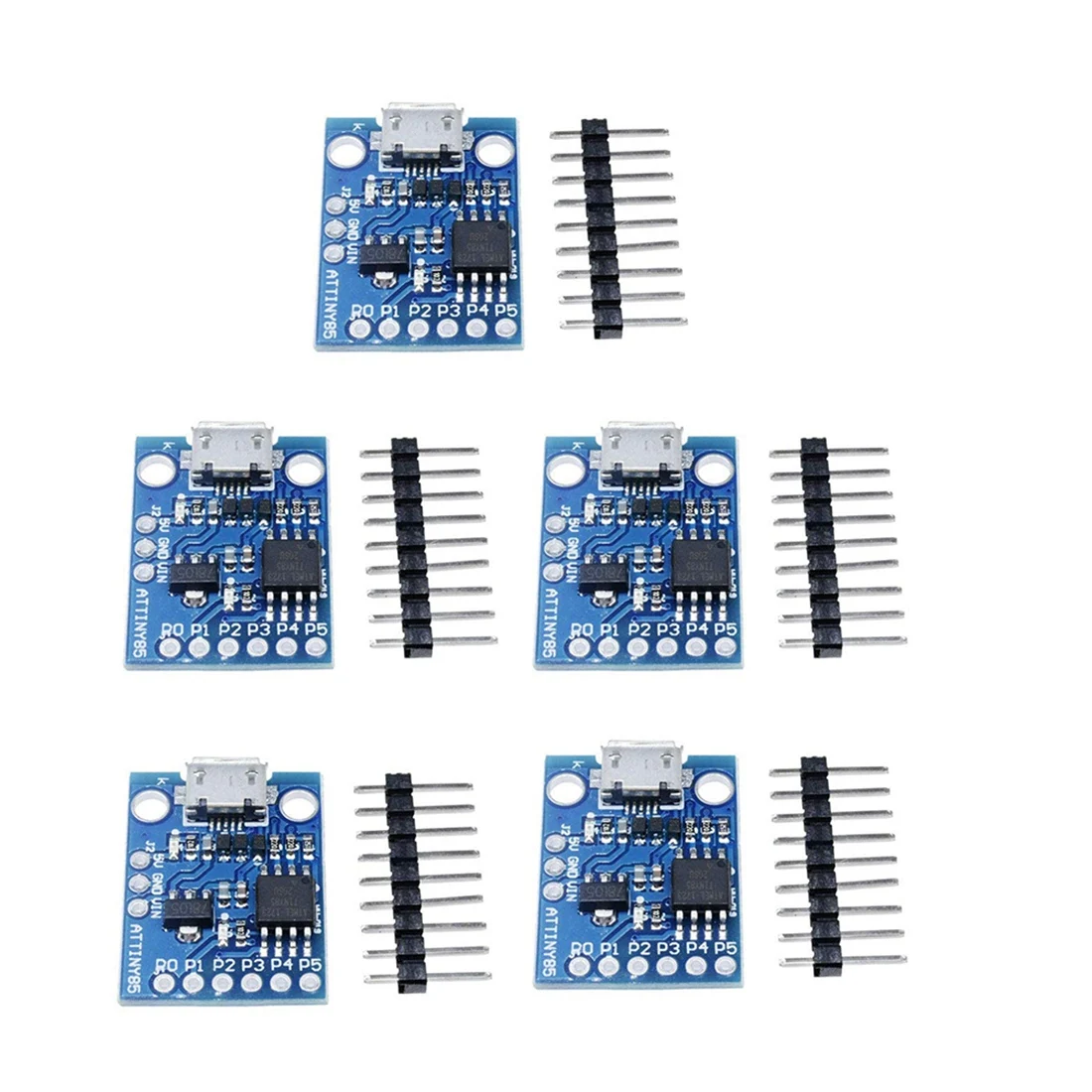 

5Pcs ATtiny ATtiny85 Digispark Kickstarter Micro-USB Development Board Module for Arduino IIC I2C TWI SPI Low Power