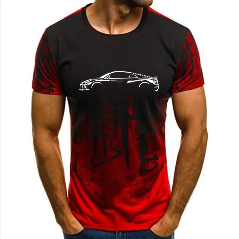 

2022 NEW Gradient S-4XL Camo Nightwear Top Quality t shirt Line Quartet TT S3 S4 S5 S6 S7 S8 R8 RS6 RS4 MK1 MEN tshirt