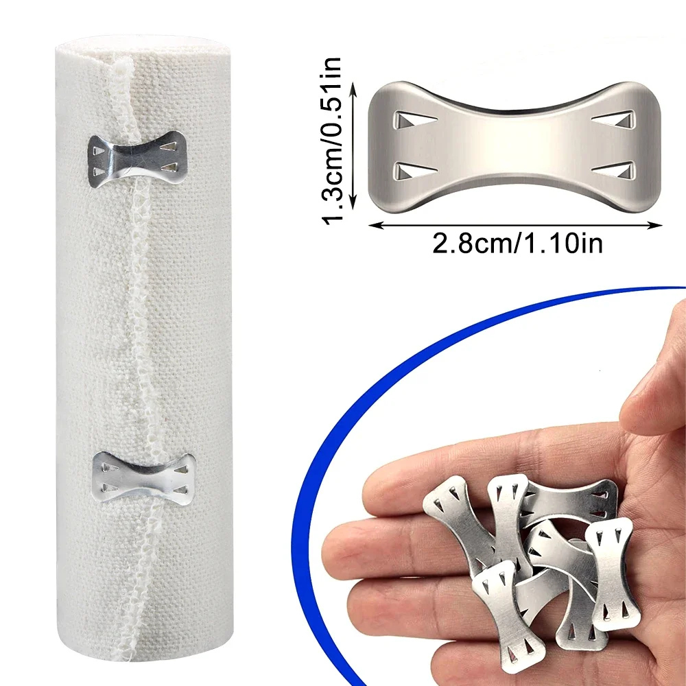 Эластичная компрессионная повязка с крючками. Спортивная поддерживающая