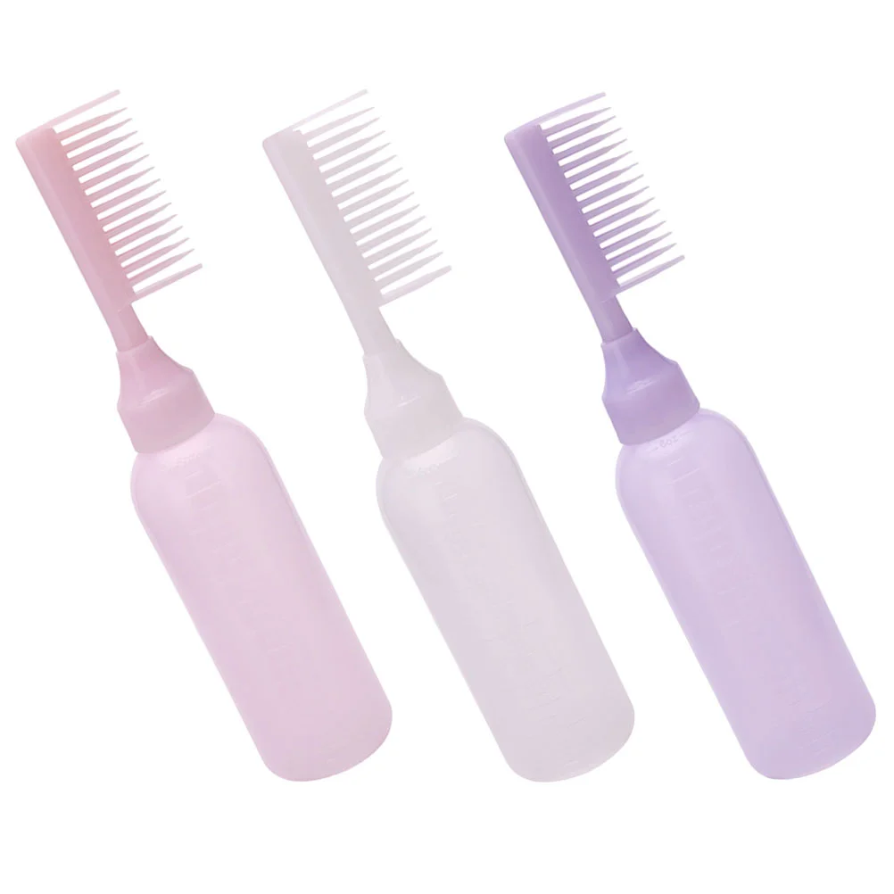 

Hair Bottle Applicator Comb Dye Bottlesoil Coloring Color Squeeze Dyeing Container Scalp Brushdispenser Grooming Dispensing